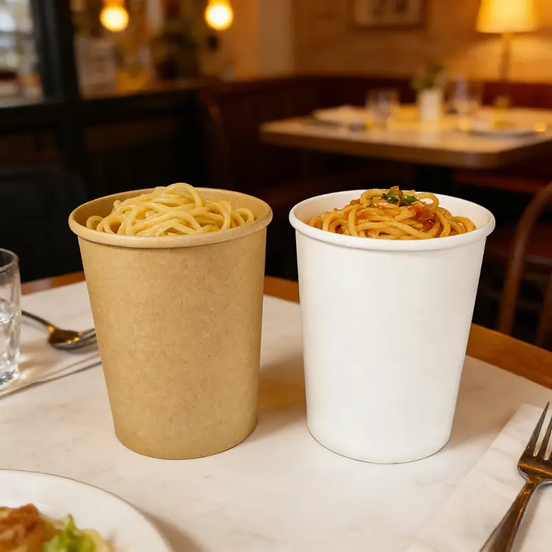 Cuenco de papel para sopa de papel Kraft de 32 oz