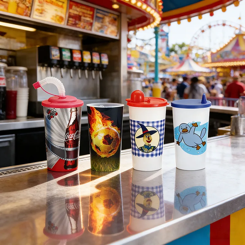 Vaso de plástico de impresión de 500 ml