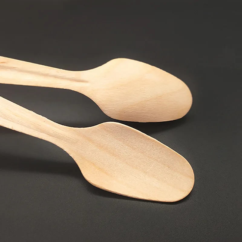 Cubiertos biodegradables de madera de grado A
