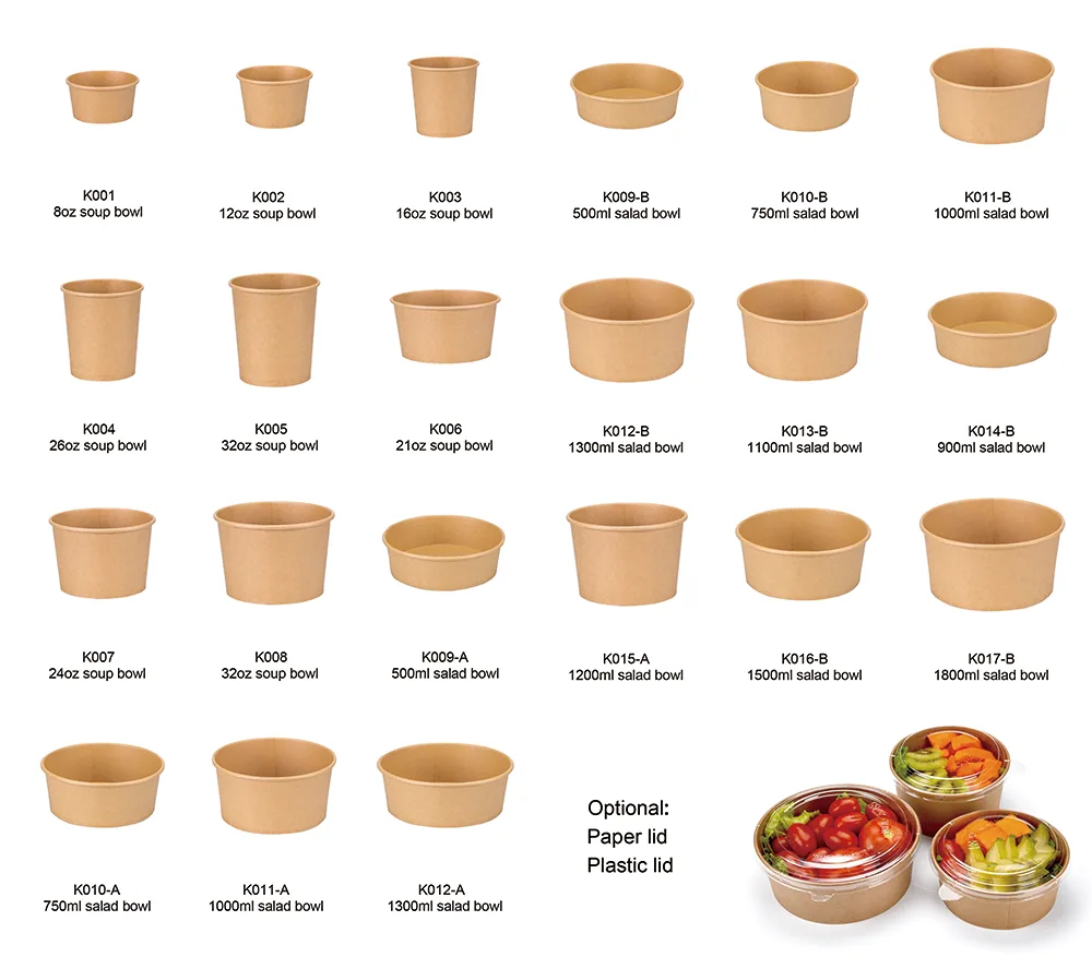32oz Kraft Paper Soup Paper Bowl