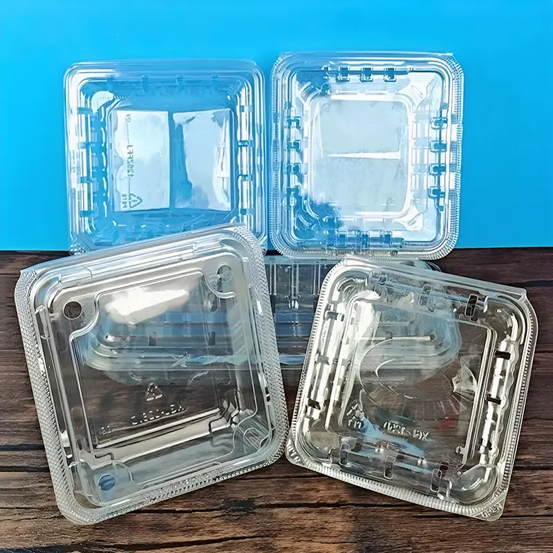 Square PET Blueberry Plastic Box